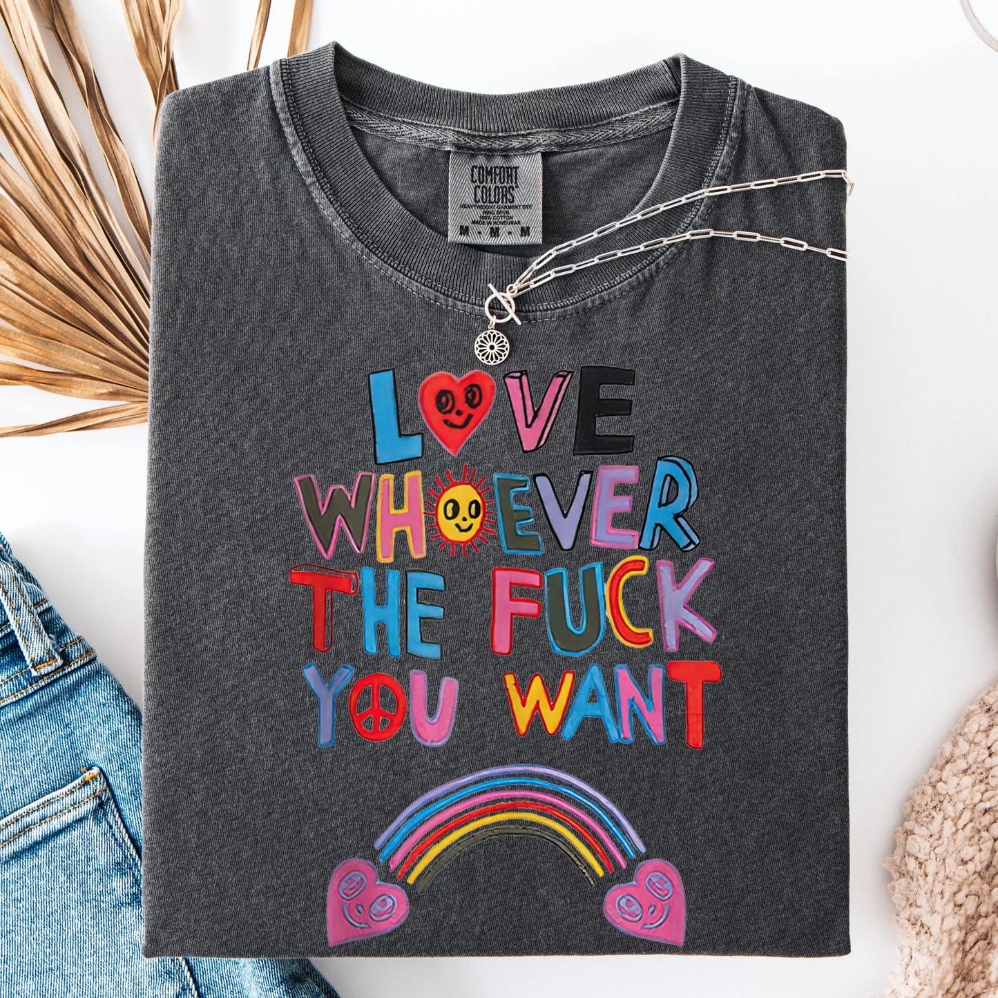 Comfort Colors Pride Shirt, Gay Shirt, LGBTQ Shirt, Trans Shirt, Inclusive Shirt, Transgender Shirt, Equality Tee, Love Whoever TF You Want