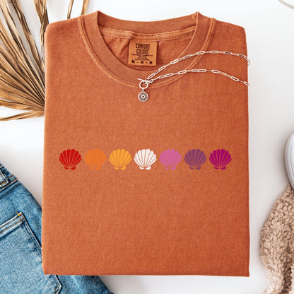 Comfort Colors Lesbian Shirt, Lesbian Pride Shirt, Pride Shirt, Gay Shirt, LGBTQ Shirt, Sapphic Shirt Shirt, Inclusive Shirt, Lesbian Flag