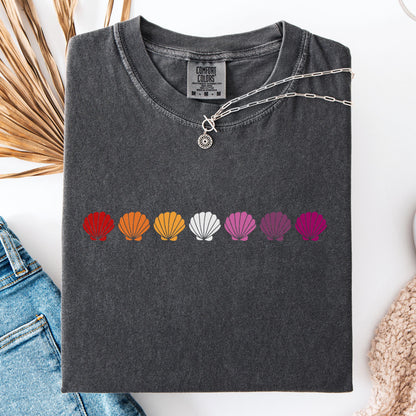 Comfort Colors Lesbian Shirt, Lesbian Pride Shirt, Pride Shirt, Gay Shirt, LGBTQ Shirt, Sapphic Shirt Shirt, Inclusive Shirt, Lesbian Flag