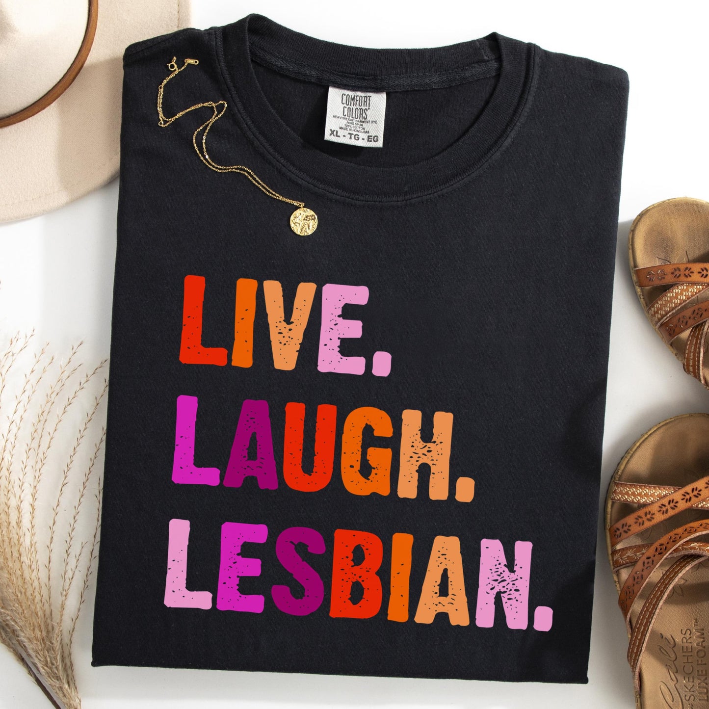 Comfort Colors Lesbian Shirt, Lesbian Pride Shirt, Pride Shirt, Gay Shirt, LGBTQ Shirt, Sapphic Shirt Shirt, Inclusive Shirt, Lesbian Flag