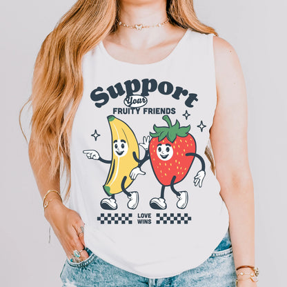 Comfort Colors Pride Shirt, Gay Shirt, LGBTQ Tank Top, Lesbian Tee, Inclusive Shirt, Transgender Shirt, Equality Shirt, Ally Shirt, Fruity