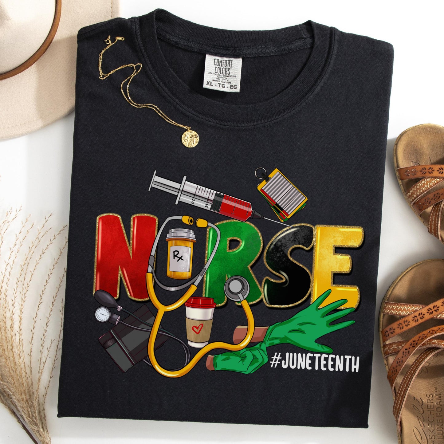 Comfort Colors Black History Shirt, Juneteenth Shirt, Nurse Shirt, Juneteenth Nurse TShirt, Juneteenth Tshirt, Black Pride Tee, Nurse Gift