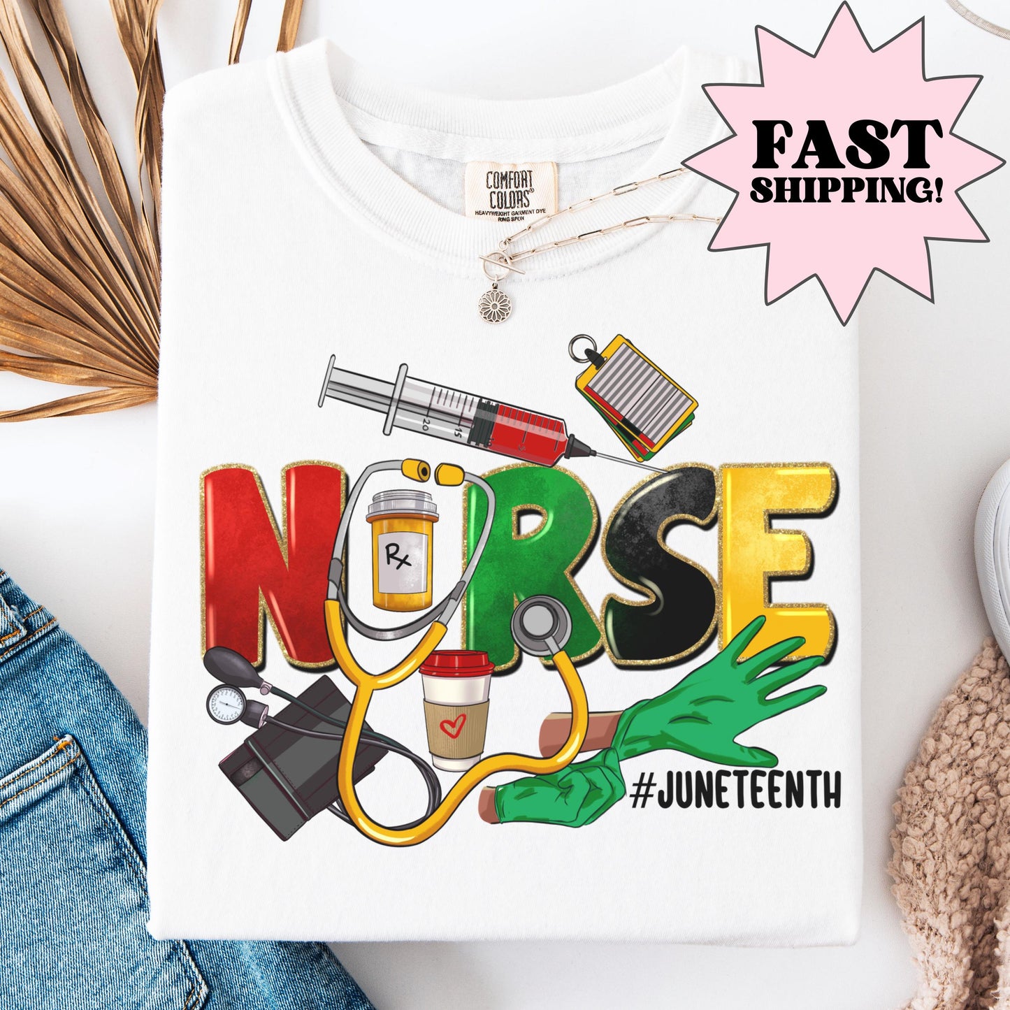 Comfort Colors Black History Shirt, Juneteenth Shirt, Nurse Shirt, Juneteenth Nurse TShirt, Juneteenth Tshirt, Black Pride Tee, Nurse Gift