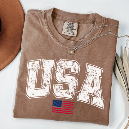 Comfort Colors 4th of July Shirt, USA Shirt, Fourth of July Shirt, American Shirt, Classic USA Shirt, Merica Shirt, God Bless America