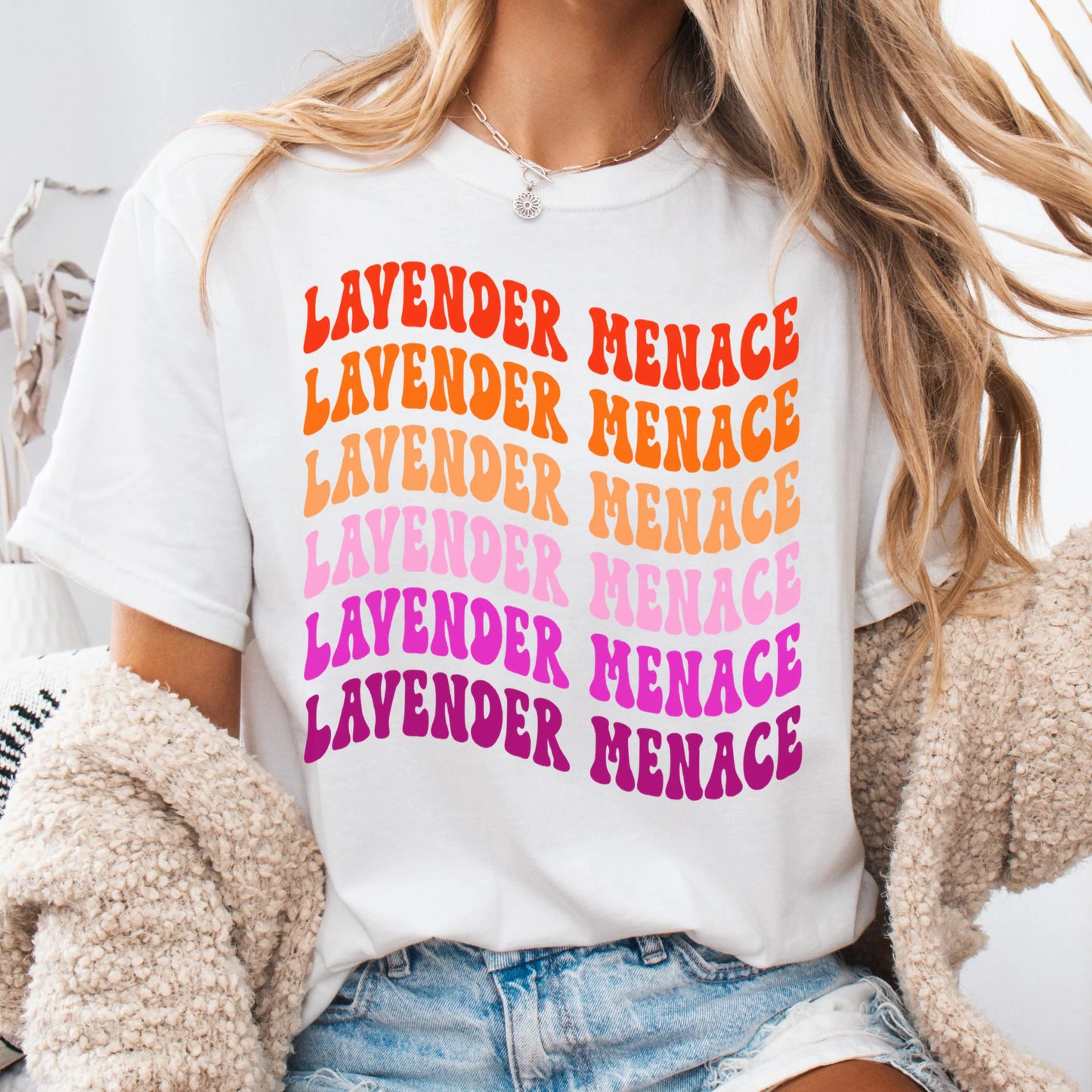 Comfort Colors Lesbian Shirt, Lesbian Pride Shirt, Pride Shirt, Gay Shirt, LGBTQ Shirt, Sapphic Shirt Shirt, Lavender Menace Shirt