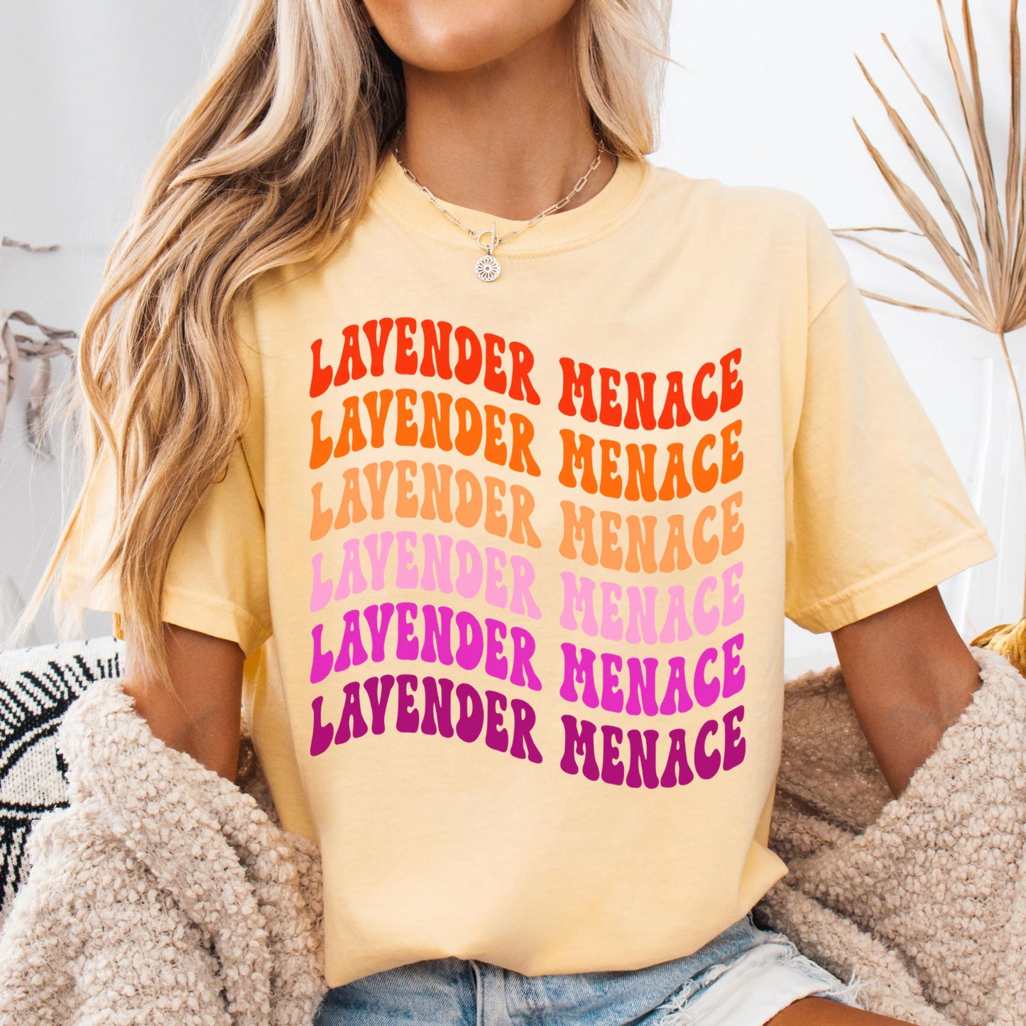 Comfort Colors Lesbian Shirt, Lesbian Pride Shirt, Pride Shirt, Gay Shirt, LGBTQ Shirt, Sapphic Shirt Shirt, Lavender Menace Shirt