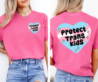 Comfort Colors Trans Shirt, Gay Shirt, Pride Shirt, Lesbian Shirt, Inclusive Shirt, Transgender Shirt, Nonbinary Shirt, Protect Trans Kids