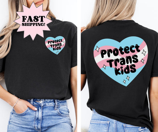 Comfort Colors Trans Shirt, Gay Shirt, Pride Shirt, Lesbian Shirt, Inclusive Shirt, Transgender Shirt, Nonbinary Shirt, Protect Trans Kids