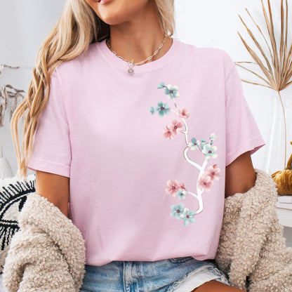 Comfort Colors Trans Shirt, Gay Shirt, Pride Shirt, Lesbian Shirt, Inclusive Shirt, Floral Shirt, Transgender Shirt, Subtle Trans Shirt