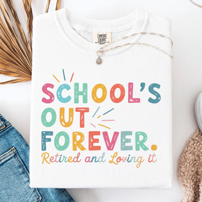 Comfort Colors Teacher Shirt, Teacher Shirts, Retired Teacher Shirt, Kindergarten Teacher Shirt, Teacher Tshirt, Teacher Retirement Gift