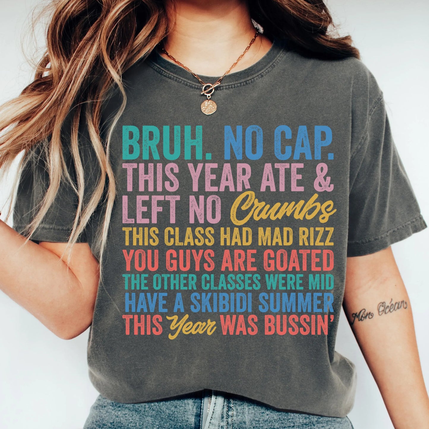 Comfort Colors Teacher Shirt, Teacher Shirts, Last Day Of School Shirt, Bruh No Cap Skibidi Shirt, Bussin Tshirt, Teacher Retirement Shirt