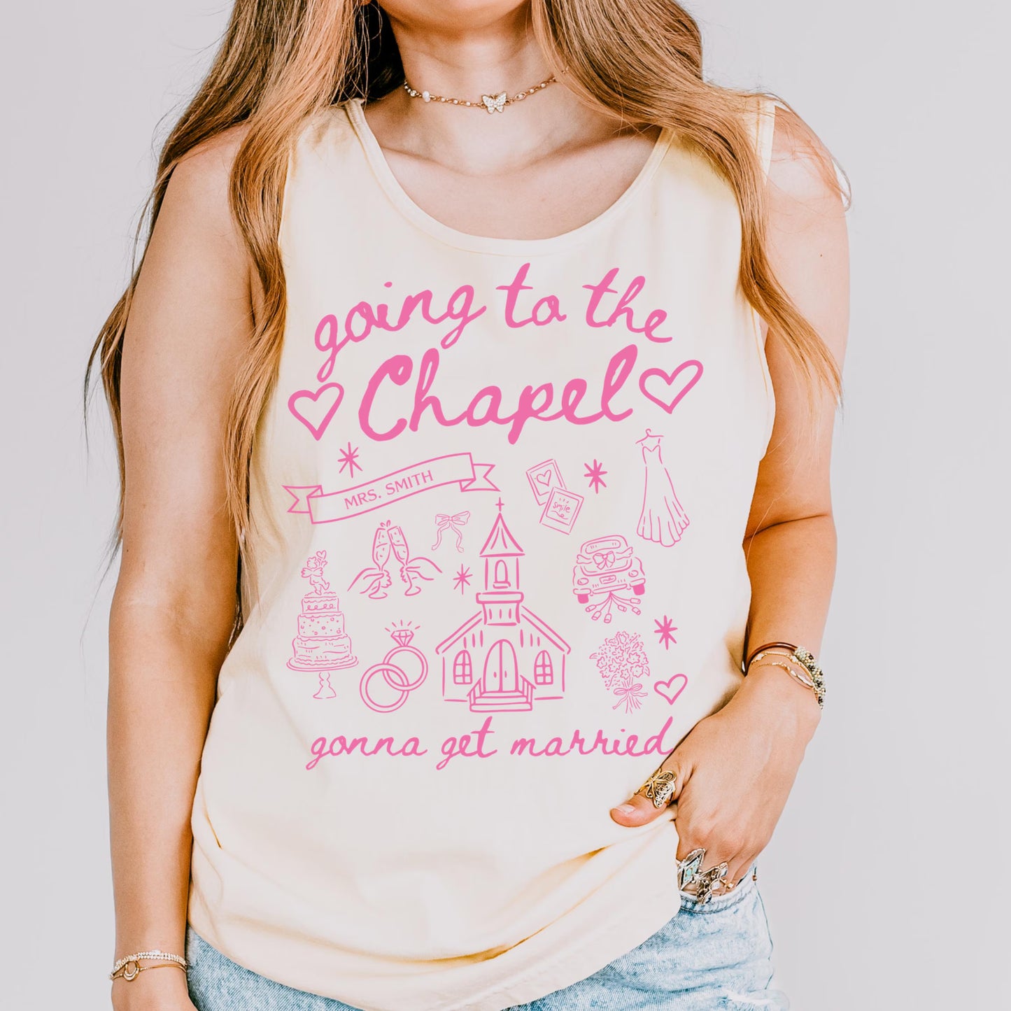 Comfort Colors Bachelorette Shirts, Bride Shirt, Bride Tank Top, Going To The Chapel Shirt, Bachelorette Party Tee, Custom Wedding Gift