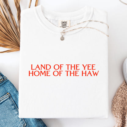 Comfort Colors 4th of July Shirt, USA Shirt, Fourth of July Shirt, Veterans Day Shirts, Land of the Free Shirts, Yee Haw Western Shirt