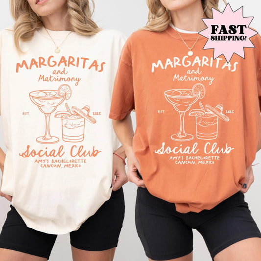 Comfort Colors Bachelorette Shirt, Bachelorette Party Shirts, Bride Shirt, Margaritas Bach Shirt, Cancun Mexico Bachelorette Party Shirts