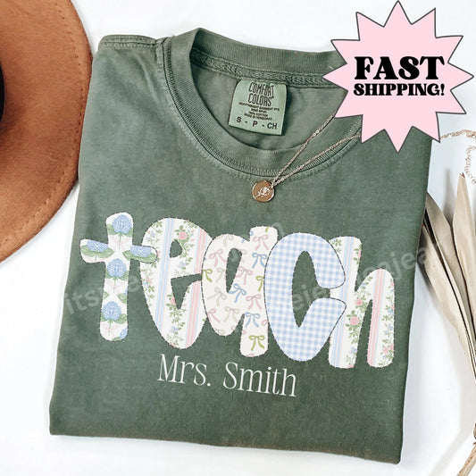 Comfort Colors Teacher Shirt, Teacher Shirts, Kindergarten Teacher Shirt, Custom Teacher Tshirt, Back to School Shirt, Teacher Appreciation
