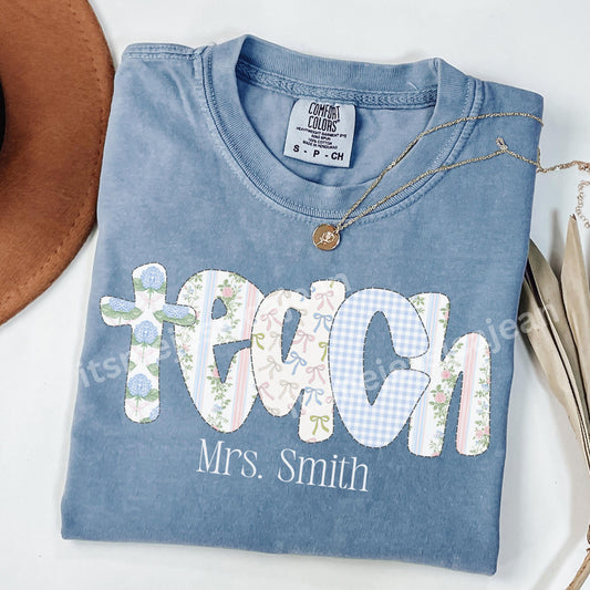 Comfort Colors Teacher Shirt, Teacher Shirts, Kindergarten Teacher Shirt, Custom Teacher Tshirt, Back to School Shirt, Teacher Appreciation