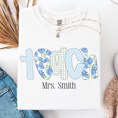 Comfort Colors Teacher Shirt, Teacher Shirts, Kindergarten Teacher Shirt, Custom Teacher Tshirt, Back to School Shirt, Teacher Appreciation