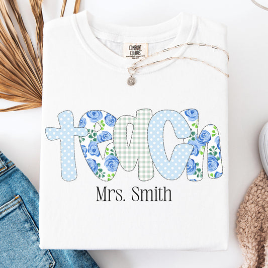 Comfort Colors Teacher Shirt, Teacher Shirts, Kindergarten Teacher Shirt, Custom Teacher Tshirt, Back to School Shirt, Teacher Appreciation