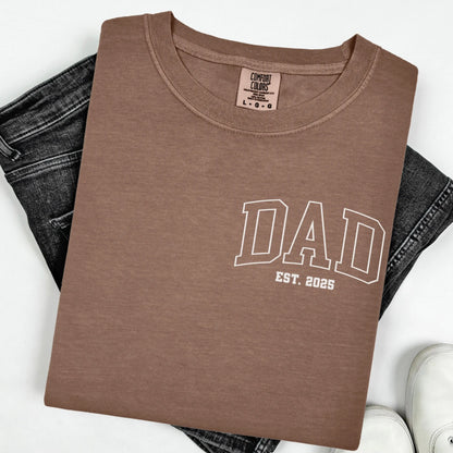 Comfort Colors Fathers Day Shirt, Dad Shirt, Dad Tshirt, New Dad Shirt, Custom Dad Shirt, Fathers Day Gift, Dad Gift, Baby Shower Gift