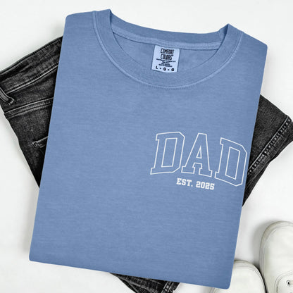 Comfort Colors Fathers Day Shirt, Dad Shirt, Dad Tshirt, New Dad Shirt, Custom Dad Shirt, Fathers Day Gift, Dad Gift, Baby Shower Gift