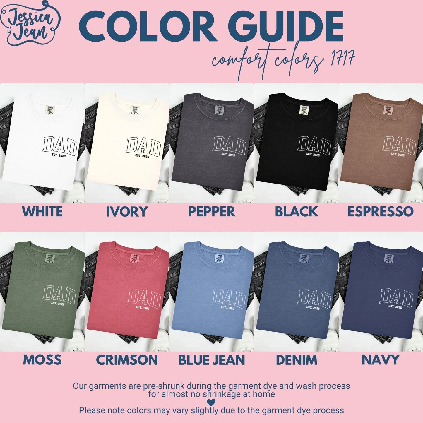 Comfort Colors Fathers Day Shirt, Dad Shirt, Dad Tshirt, New Dad Shirt, Custom Dad Shirt, Fathers Day Gift, Dad Gift, Baby Shower Gift