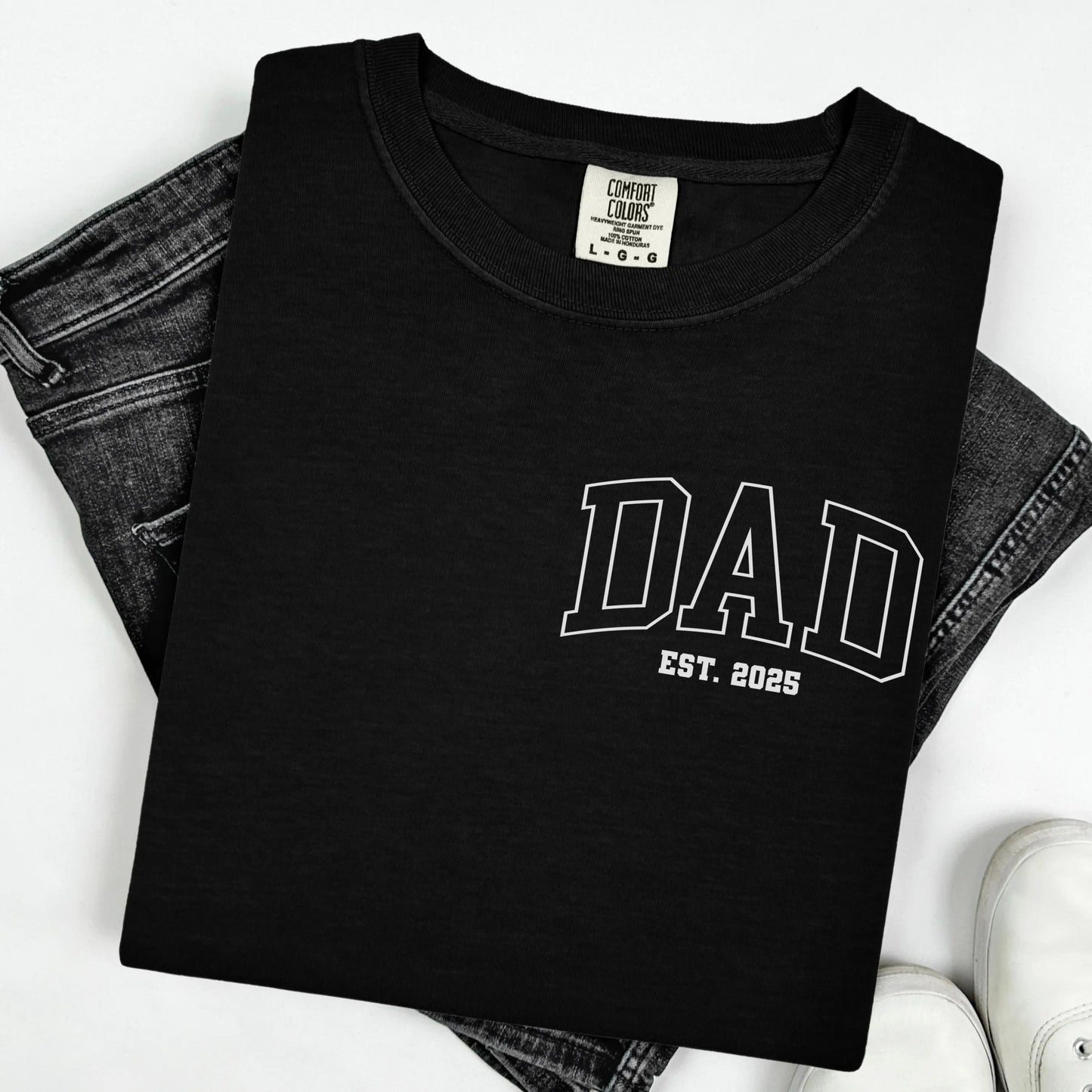 Comfort Colors Fathers Day Shirt, Dad Shirt, Dad Tshirt, New Dad Shirt, Custom Dad Shirt, Fathers Day Gift, Dad Gift, Baby Shower Gift
