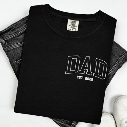 Comfort Colors Fathers Day Shirt, Dad Shirt, Dad Tshirt, New Dad Shirt, Custom Dad Shirt, Fathers Day Gift, Dad Gift, Baby Shower Gift