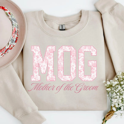 Mother of the Bride Sweatshirt, Mother of Groom Sweater, MOB MOG Sweaters, Mother In Law Sweater, Mother Of Bride Gift, Toile De Jouy