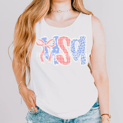 Comfort Colors 4th of July Shirt, USA Shirt, Fourth of July Tank Top, American Flag Shirt, American Citizen Shirt, Floral United States Tank