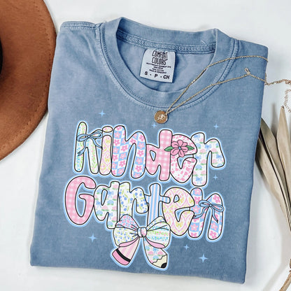Comfort Colors Teacher Shirt, Kindergarten Teacher Shirt, Kindergarten Shirt, Back to School Shirt, Custom Teacher Appreciation Tee