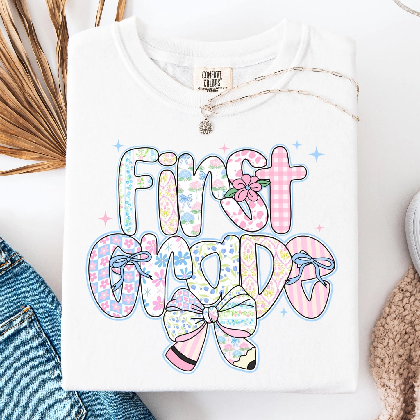 Comfort Colors Teacher Shirt, First Grade Teacher Shirt, 1st Grade Shirt, Back to School Shirt, Elementary School Teacher Appreciation Tee