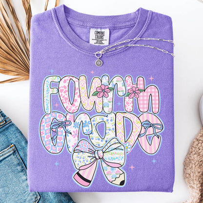 Comfort Colors Teacher Shirt, Fourth Grade Teacher Shirt, 4th Grade Teacher Shirt, Back to School Shirt, Custom Teacher Appreciation Tee