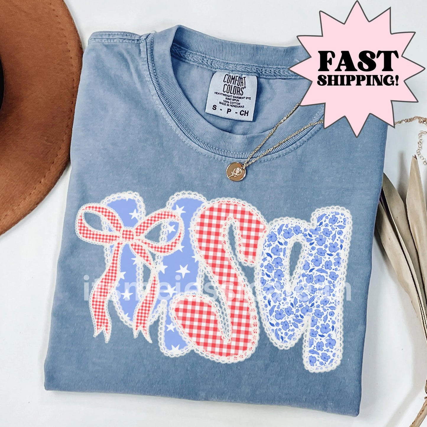 Comfort Colors 4th of July Shirt, USA Shirt, Fourth of July Shirt, American Flag Shirt, American Citizen Shirt, Floral United States Shirt