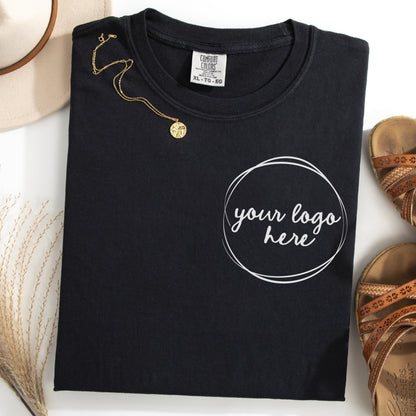 Comfort Colors Company Logo Shirt, Custom Logo Shirt, Company Logo Tee, Business Logo Shirt, Custom School Logo, Team Logo Shirt, Custom Tee