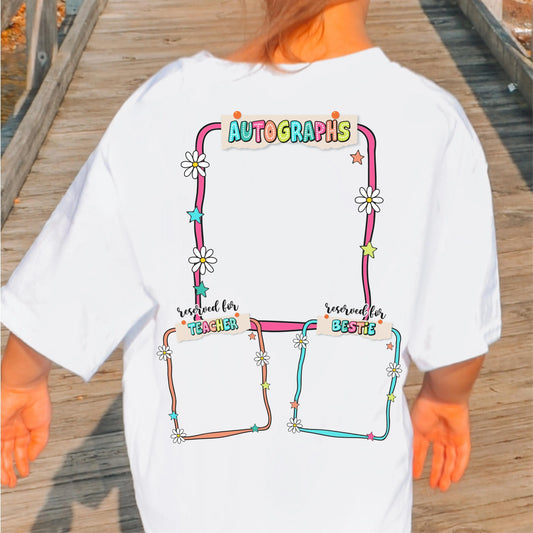 Comfort Colors Youth Last Day of School Shirt, Autograph Shirt, Kids Summer T-Shirt, Schools Out For Summer Shirt,  End of School Shirt