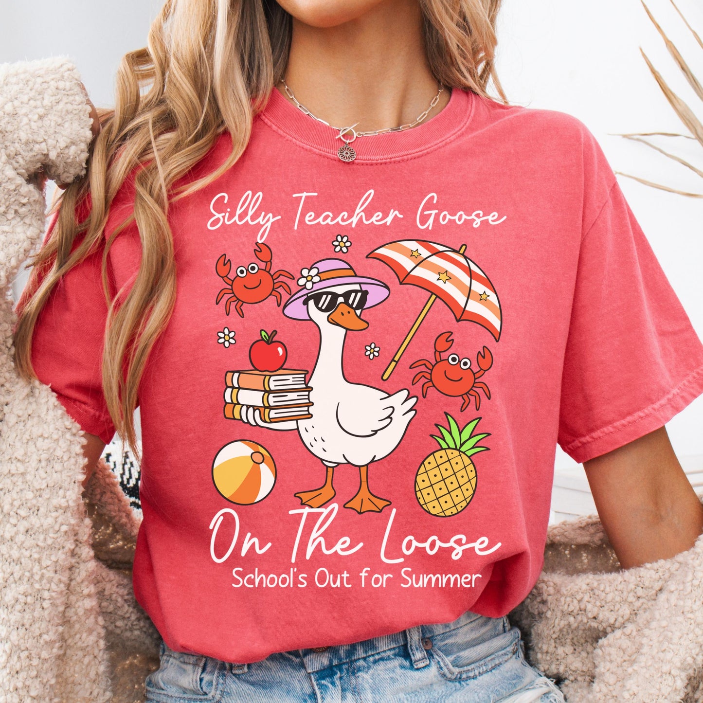 Comfort Colors Teacher Shirt, Last Day Of School Shirts, Silly Goose Shirt, Kindergarten Teacher Shirt, School Shirt, Teacher Appreciation