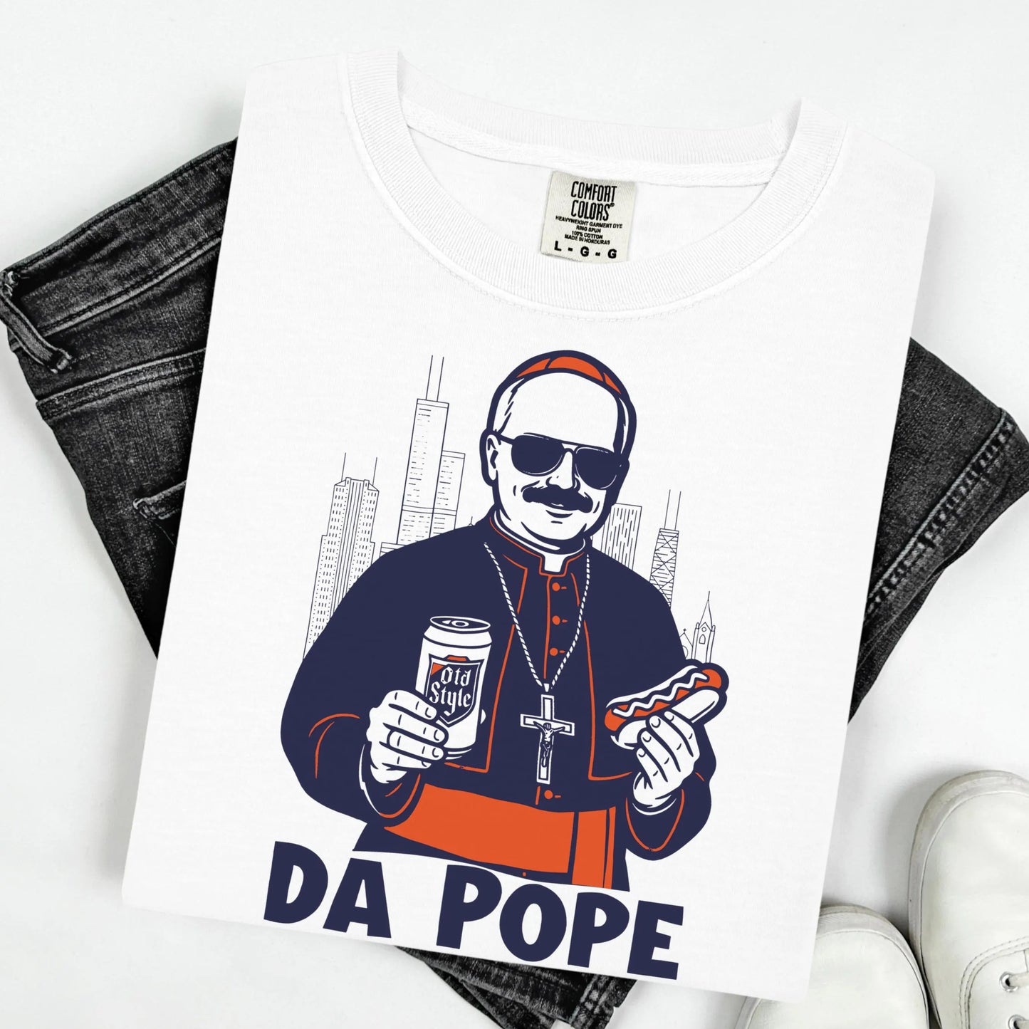 Comfort Colors Pope Shirt, Da Pope Shirt, Chicago Pope Leo XIV Shirt, American Pope Shirt, Pope Tee, New Pope Shirt, Funny Pope Shirt