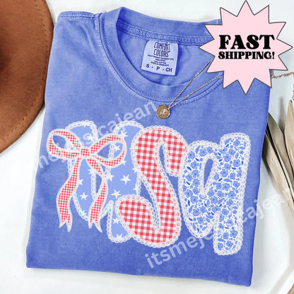Comfort Colors 4th of July Shirt, USA Shirt, Fourth of July Shirt, American Flag Shirt, American Citizen Shirt, Floral United States Shirt