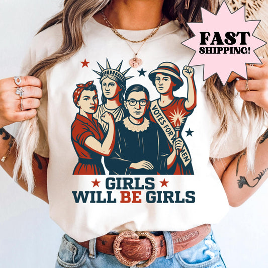 Comfort Colors 4th of July Shirt, USA Shirt, Fourth of July Shirt, Patriotic Feminist Shirt, RBG Shirt, Equal Rights Shirt, FDT Resist Shirt