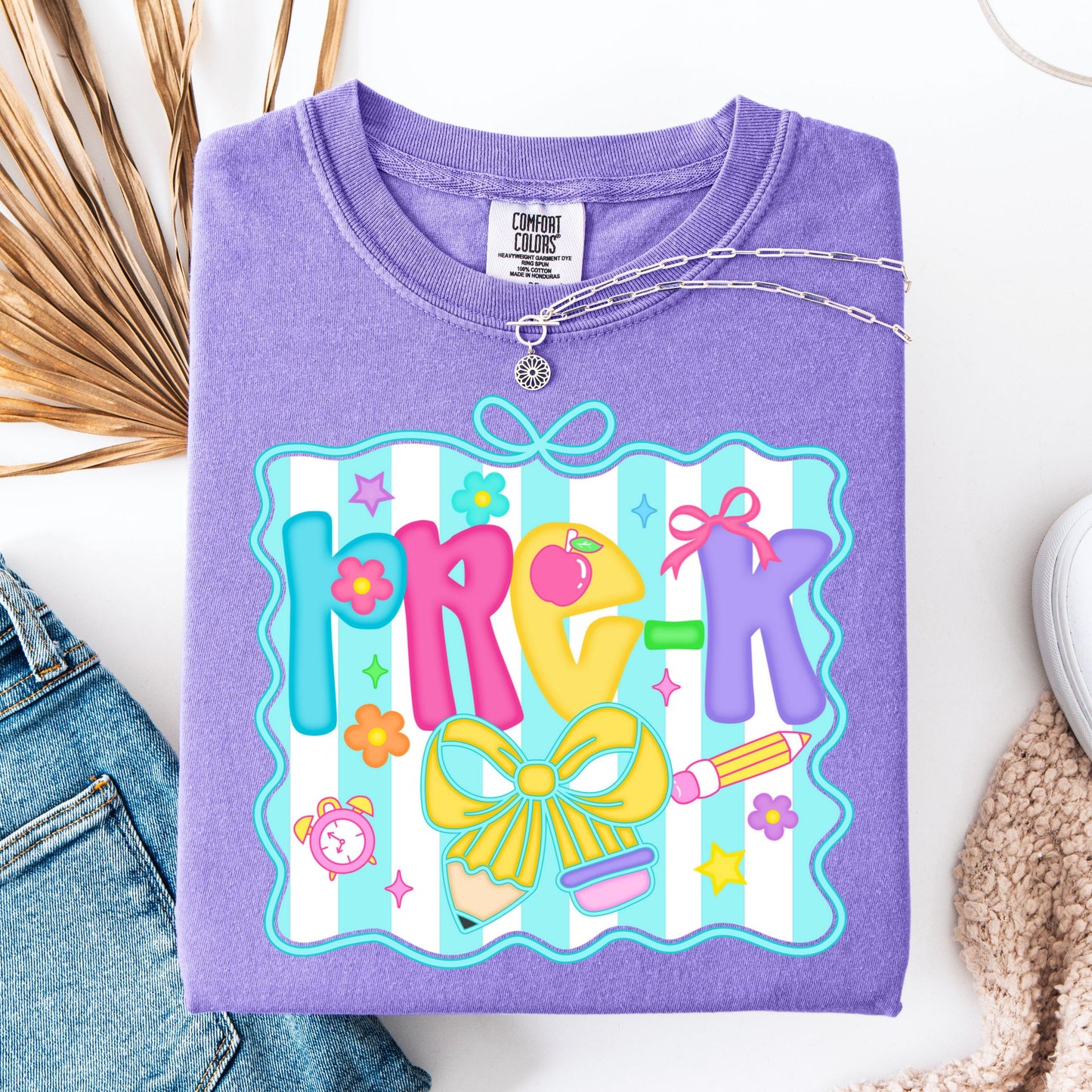 Comfort Colors Teacher Shirt, Pre K Grade Teacher Shirt, Kindergarten Teacher Shirt, Pre K Teacher Tee, Back to School Shirt, Teacher Tee