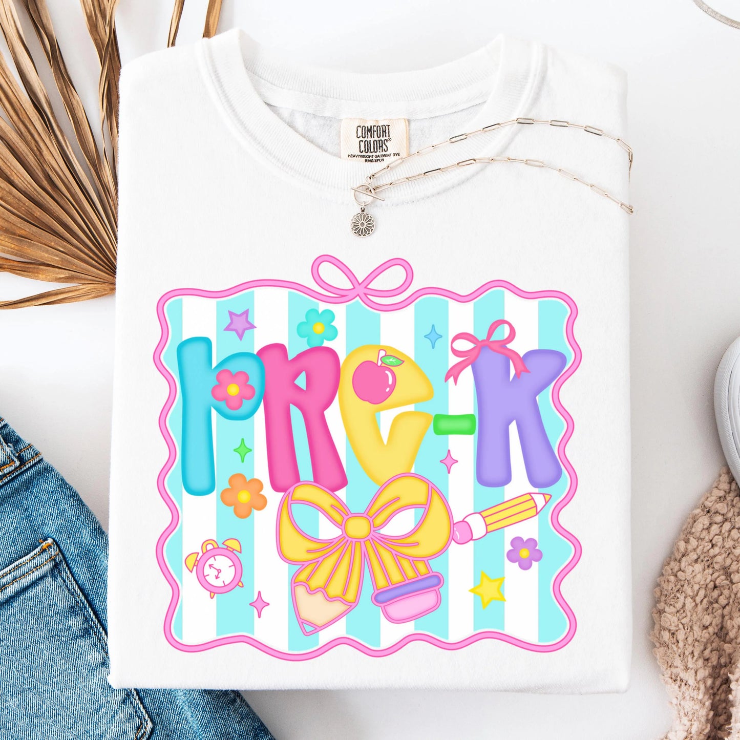 Comfort Colors Teacher Shirt, Pre K Grade Teacher Shirt, Kindergarten Teacher Shirt, Pre K Teacher Tee, Back to School Shirt, Teacher Tee