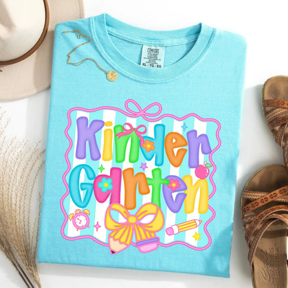 Comfort Colors Teacher Shirt, Kindergarten Teacher Shirt, Kindergarten Shirt, Back to School Shirt, Custom Teacher Appreciation Tee