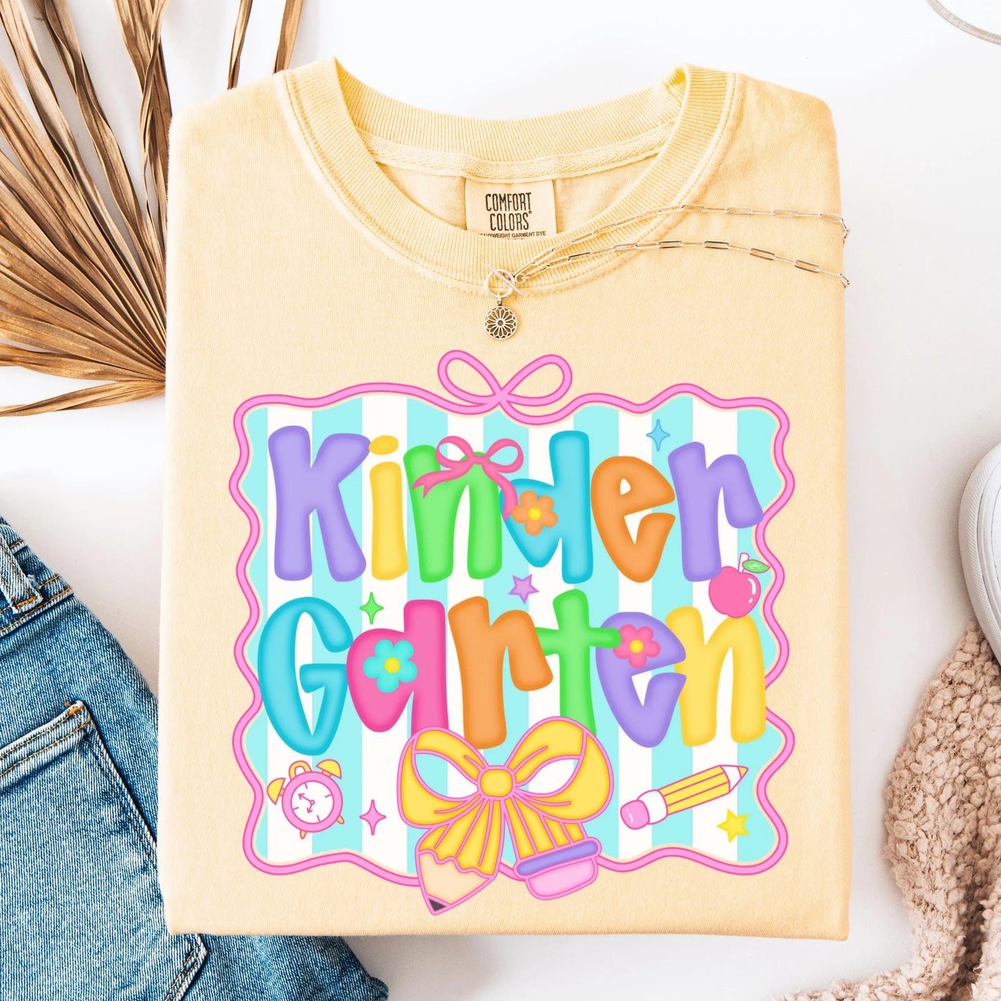 Comfort Colors Teacher Shirt, Kindergarten Teacher Shirt, Kindergarten Shirt, Back to School Shirt, Custom Teacher Appreciation Tee