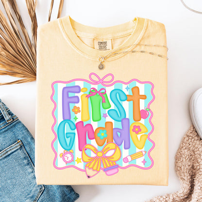 Comfort Colors Teacher Shirt, First Grade Teacher Shirt, 1st Grade Shirt, Back to School Shirt, Elementary School Teacher Appreciation Tee