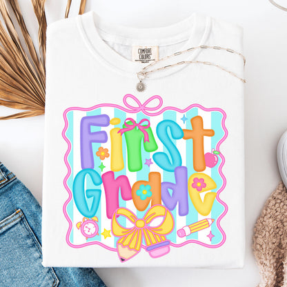 Comfort Colors Teacher Shirt, First Grade Teacher Shirt, 1st Grade Shirt, Back to School Shirt, Elementary School Teacher Appreciation Tee