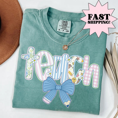 Comfort Colors Teacher Shirt, Teacher Shirts, Kindergarten Teacher Shirt, Custom Teacher Tshirt, Back to School Shirt, Teacher Appreciation