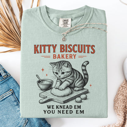 Comfort Colors Cat Shirt, Funny Cat Shirt, Sourdough Shirt, Cat Meme Shirt, Cat T Shirt, Biscuit Shirt, Bakery Tee, Kitty Lover Gift Tee