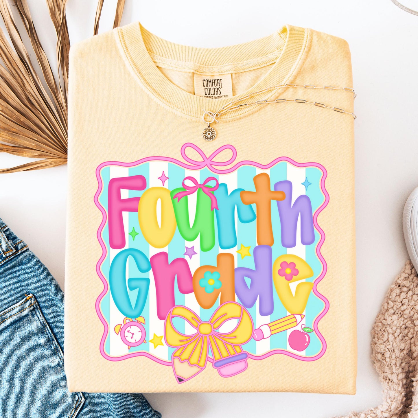 Comfort Colors Teacher Shirt, Fourth Grade Teacher Shirt, 4th Grade Teacher Shirt, 4th Grade Teacher Tee, Back to School Shirt, Teacher Tee