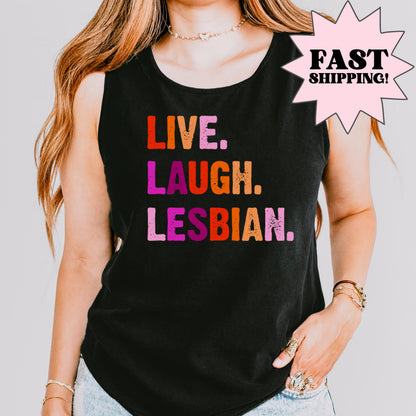 Comfort Colors Pride Shirt, Gay Shirt, LGBTQ Tank Top, Lesbian Tee, Inclusive Shirt, Transgender Shirt, Equality Shirt, Lesbian Tank Top