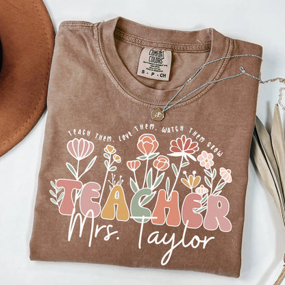 Comfort Colors Teacher Shirt, Teacher Shirts, Kindergarten Teacher Shirt, Axolotl Teacher Tshirt, Back to School Shirt, Teacher Appreciation